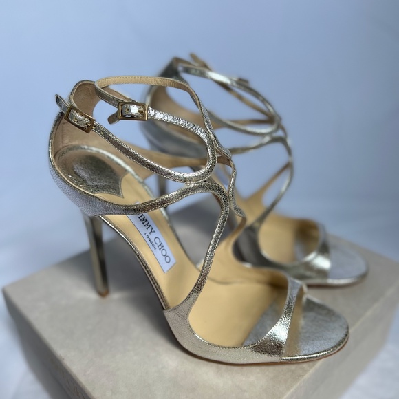 JIMMY CHOO Lance 100 mm in Champagne EU 42 (US 12) - Picture 3 of 7